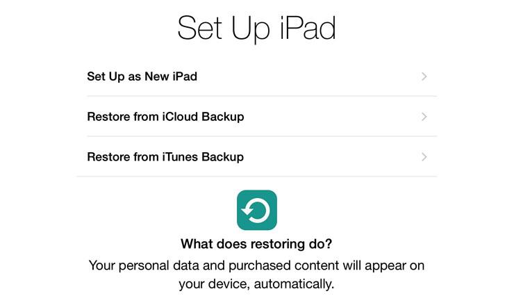 How to set up a new iPad