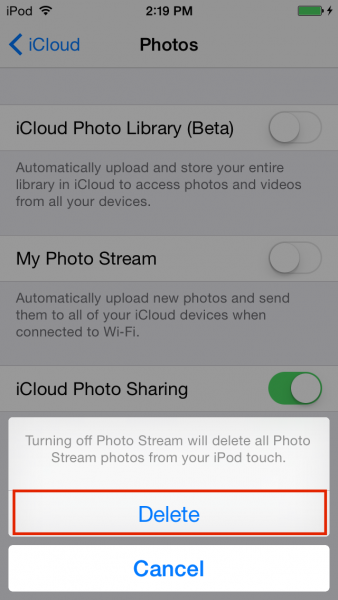 How to Delete Photos on Photo Stream iPhone or iPad