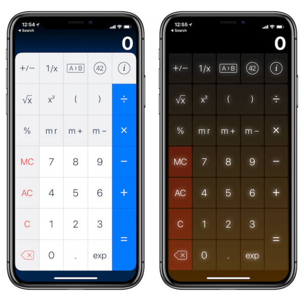 Pcalc lite iphone XS App